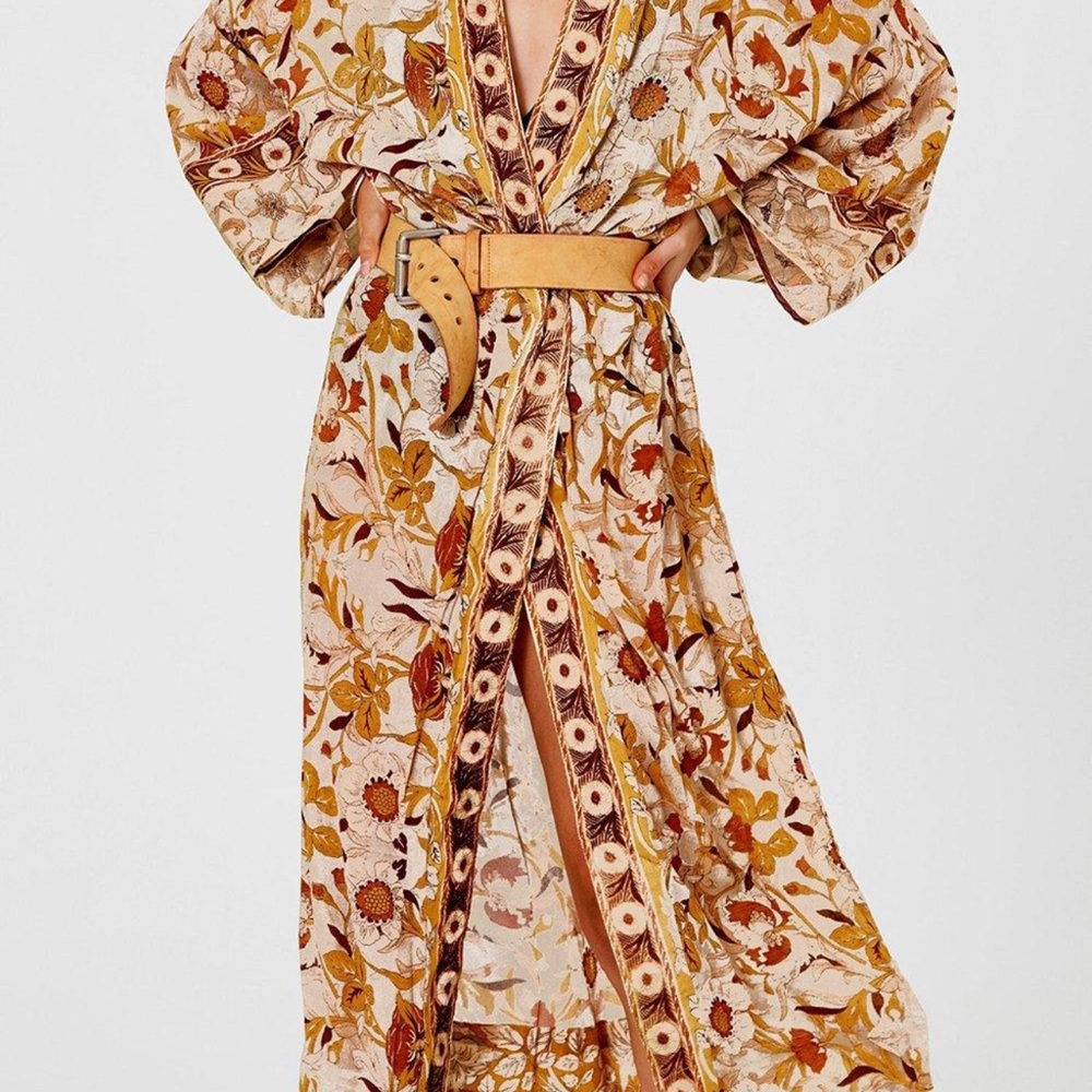 Jen’s Pirate Booty paradise golden wallflower maxi Kimono duster sold out! - Picture 5 of 9